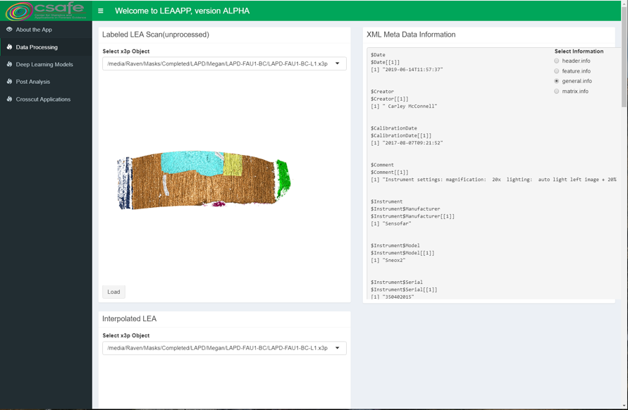 Data Processing Page