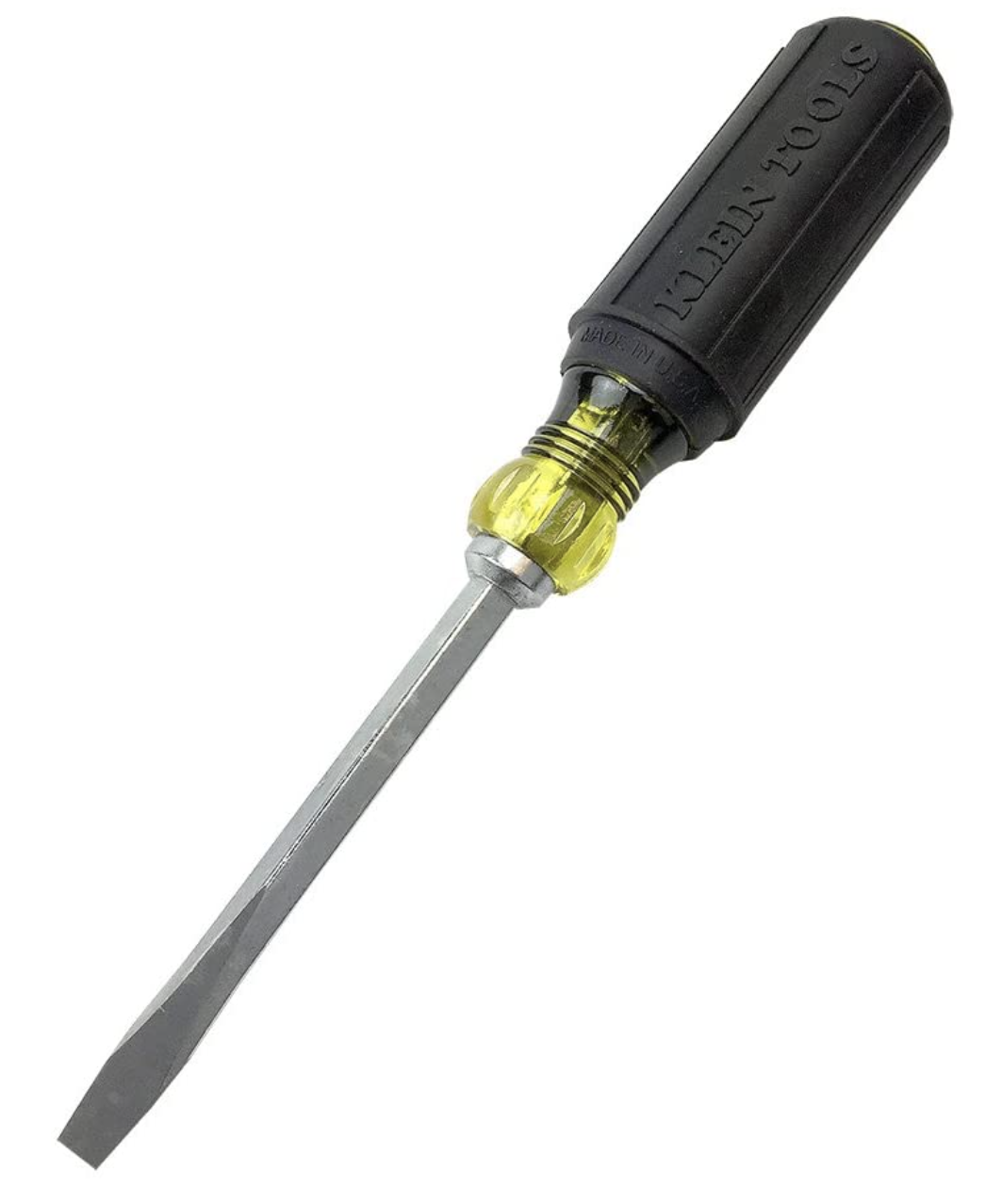 Screwdriver and its tip.